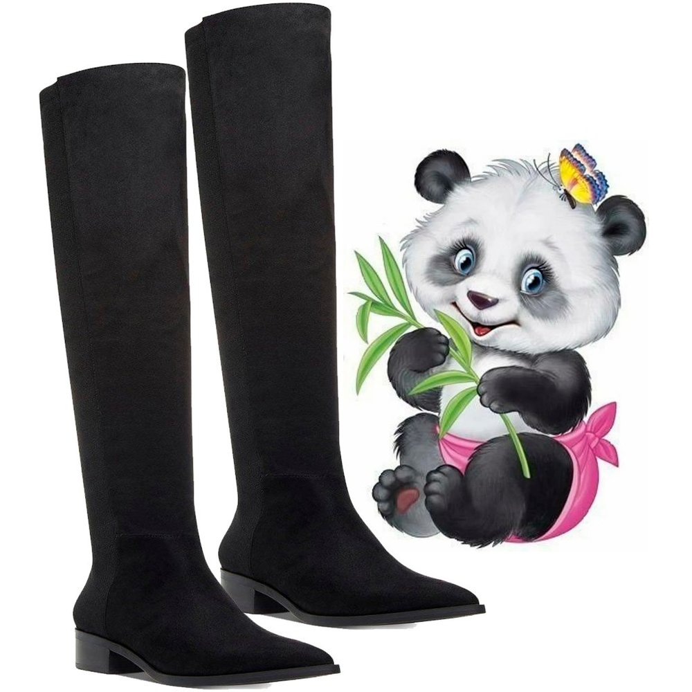 Steve Madden Jolly Over-the-Knee Black Women Boots Size- 5.5